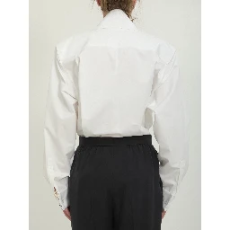 Lavallière collar shirt