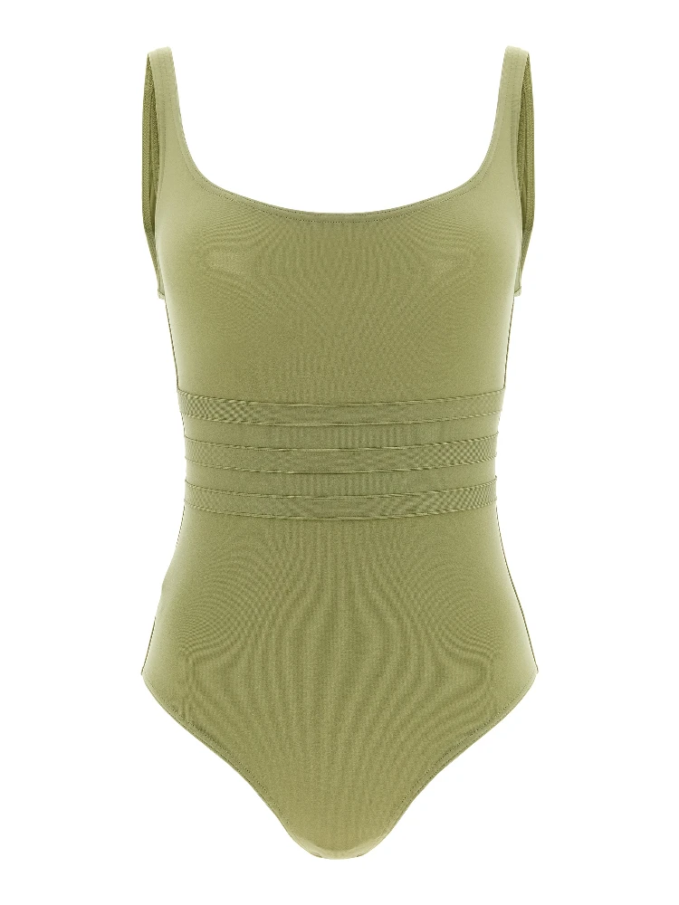 Bicolor Polyamide One-Piece Swimsuit