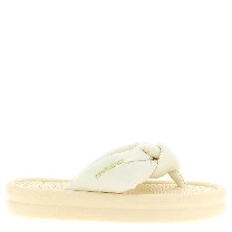 Beige Rubber Slides