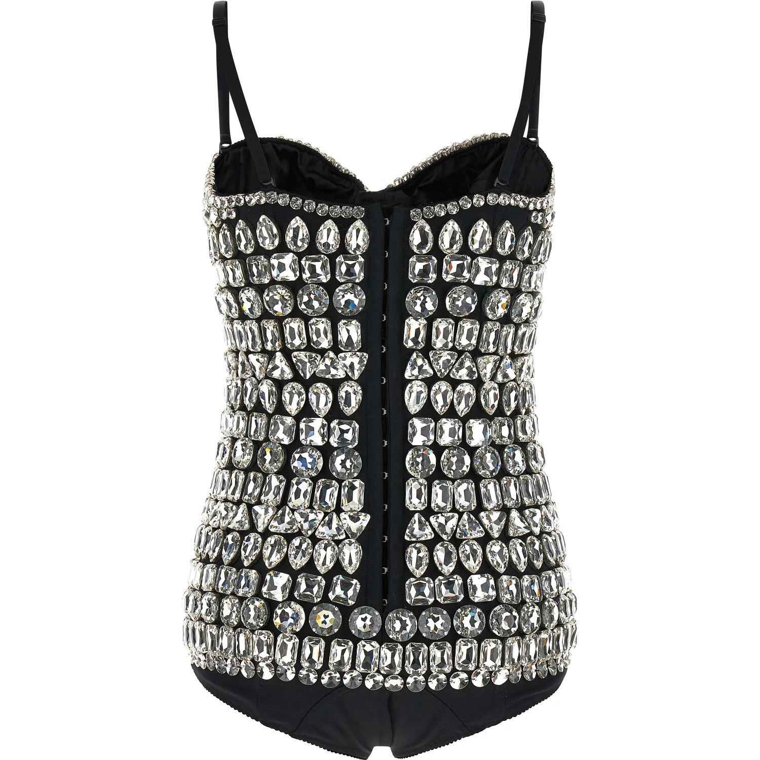 Silver Polyamide Bodysuit