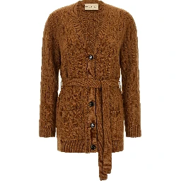 Brown Cashmere Cardigan