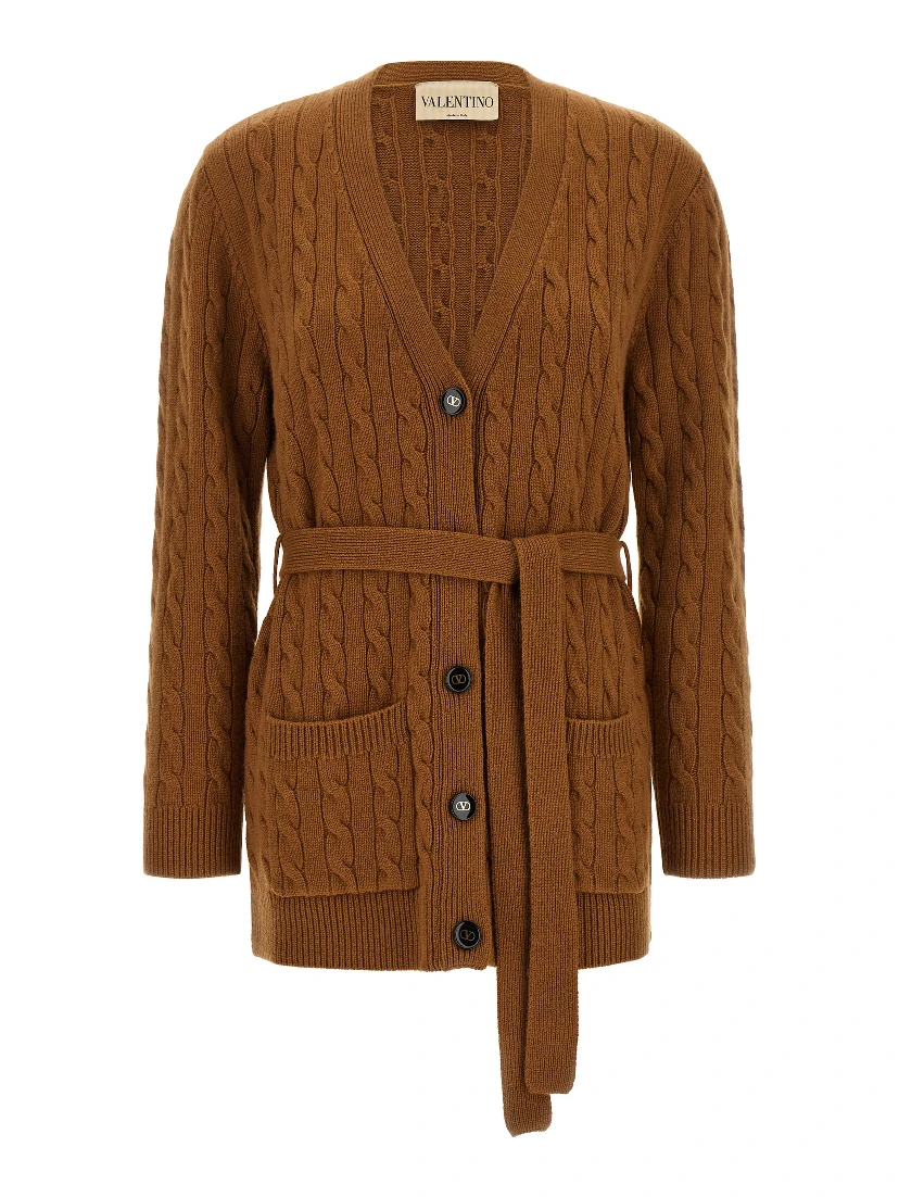 Brown Cashmere Cardigan