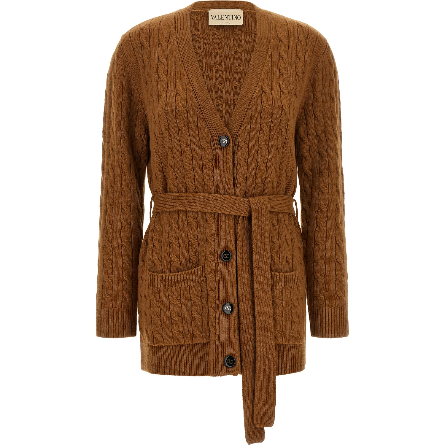 Brown Cashmere Cardigan