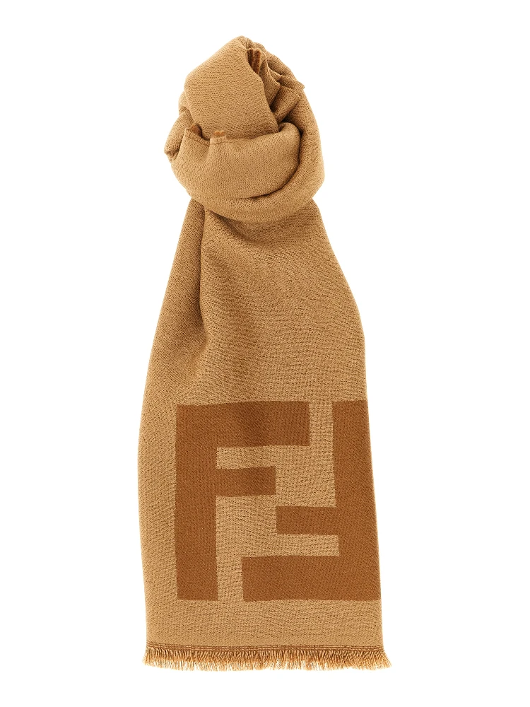 Brown Virgin Wool Foulard
