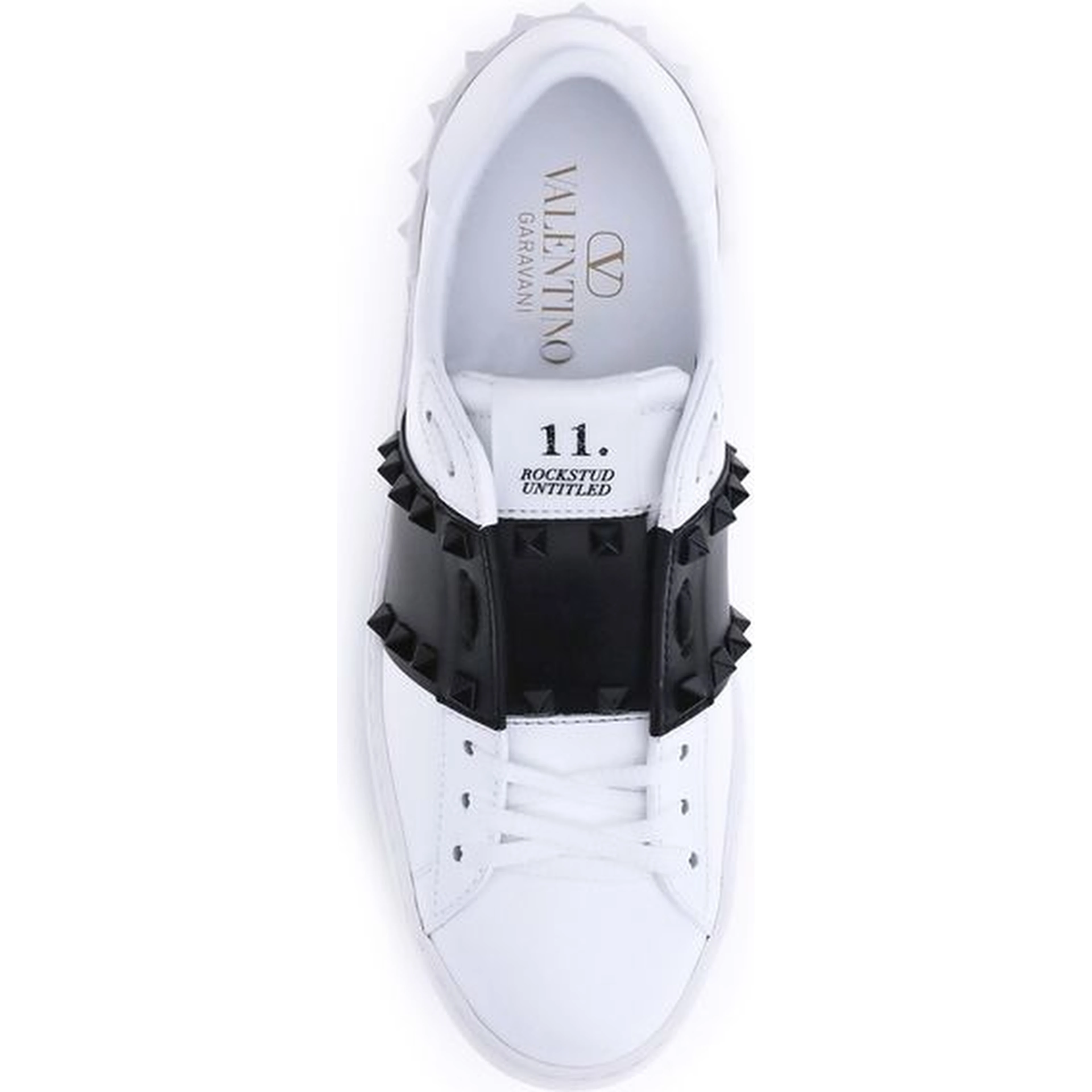 White Calf Leather Bos Taurus Low Top Sneakers