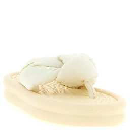 Beige Rubber Slides