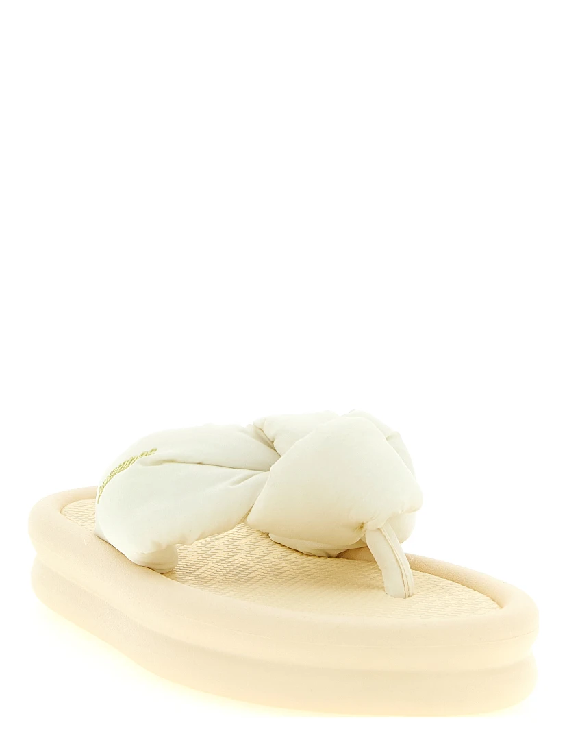 Beige Rubber Slides