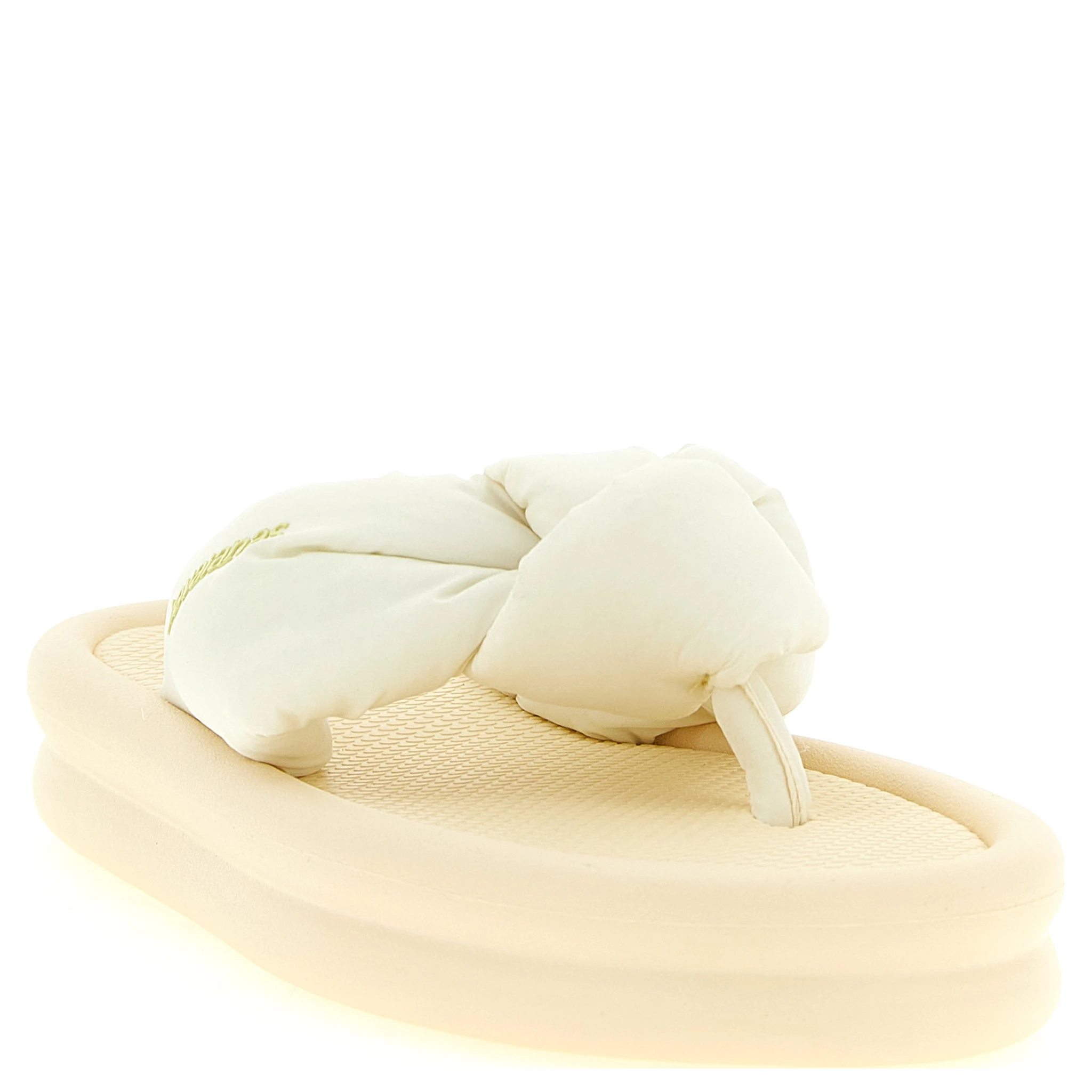 Beige Rubber Slides