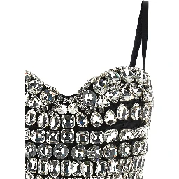 Silver Polyamide Bodysuit