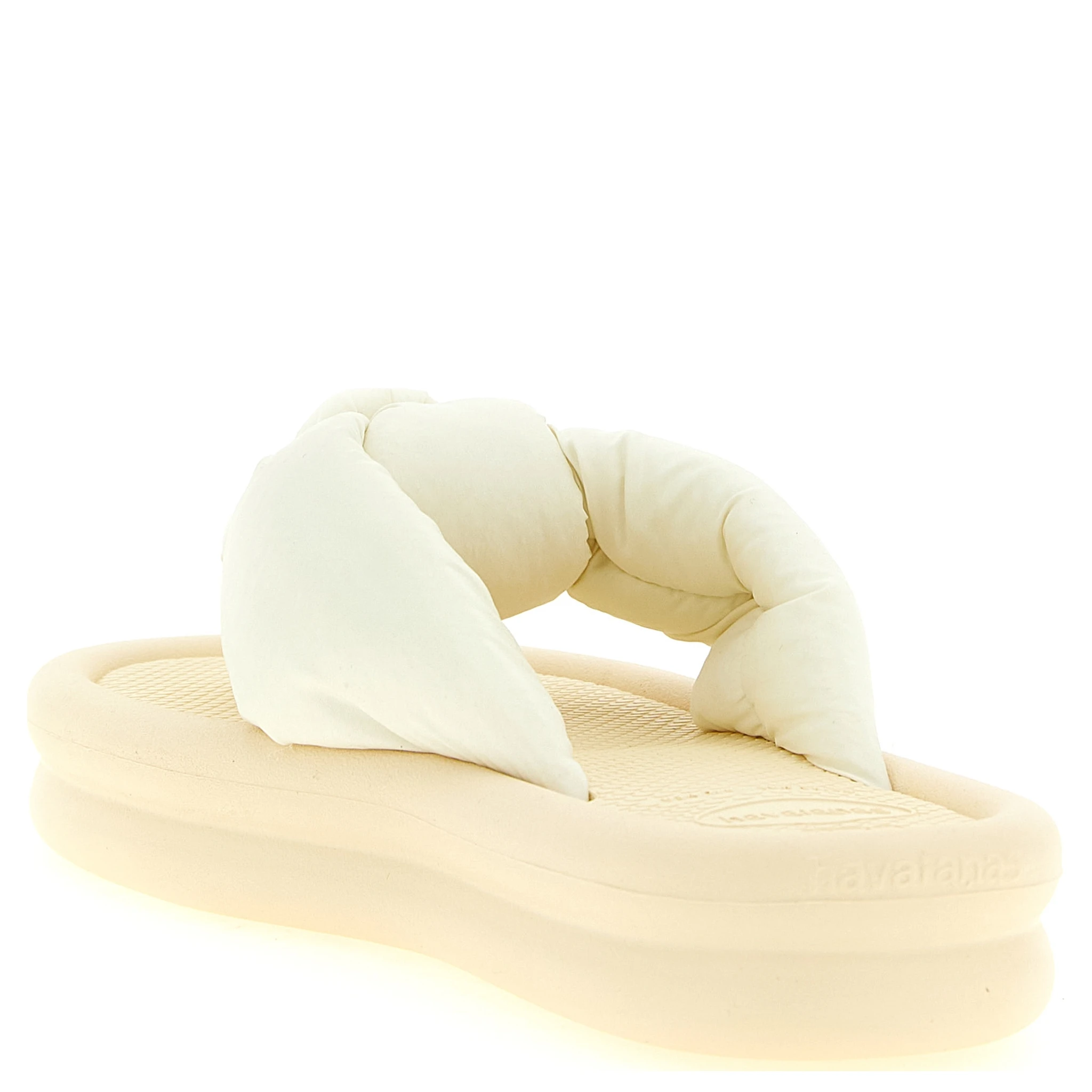 Beige Rubber Slides