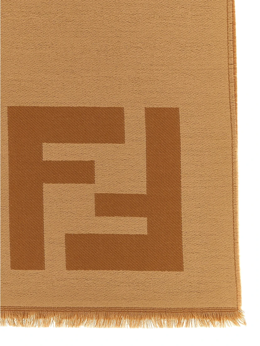 Brown Virgin Wool Foulard