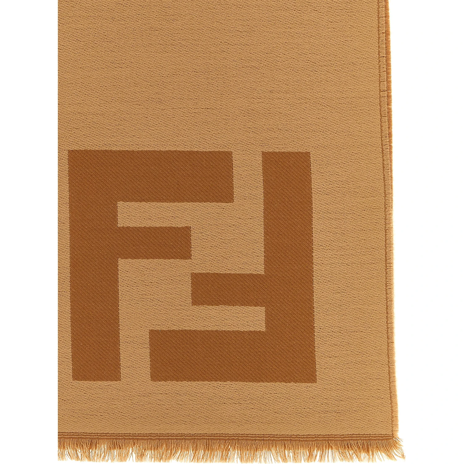 Brown Virgin Wool Foulard