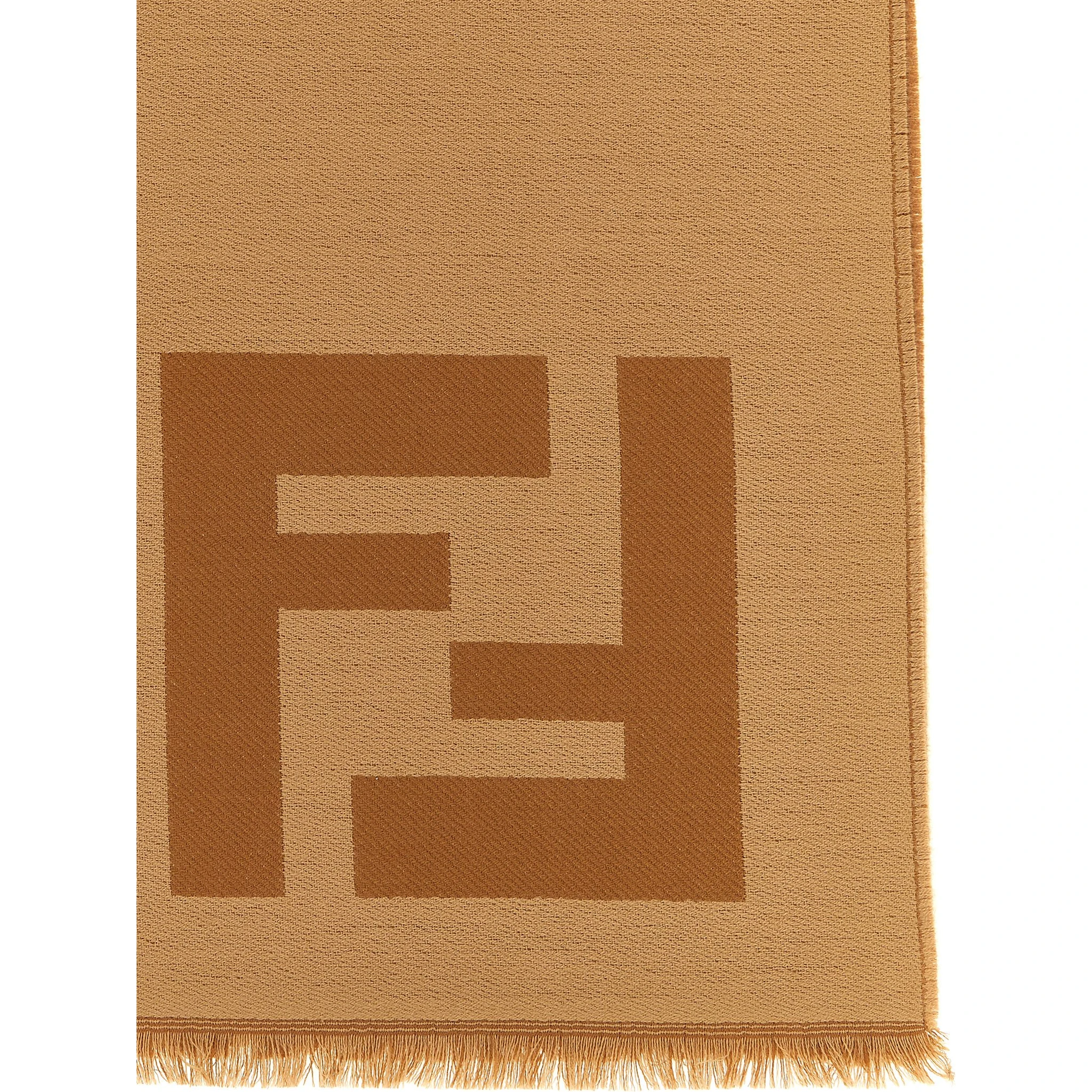 Brown Virgin Wool Foulard