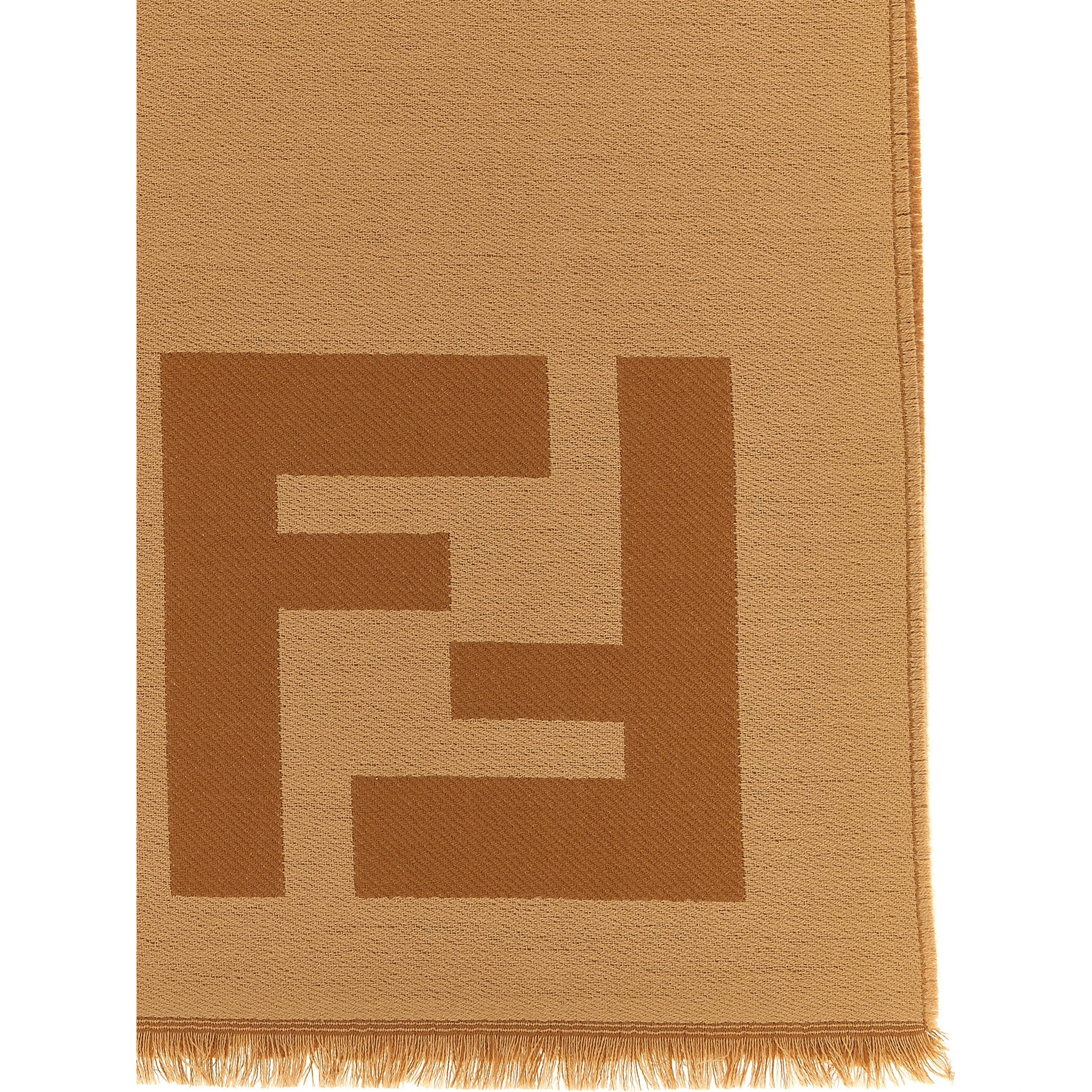 Brown Virgin Wool Foulard