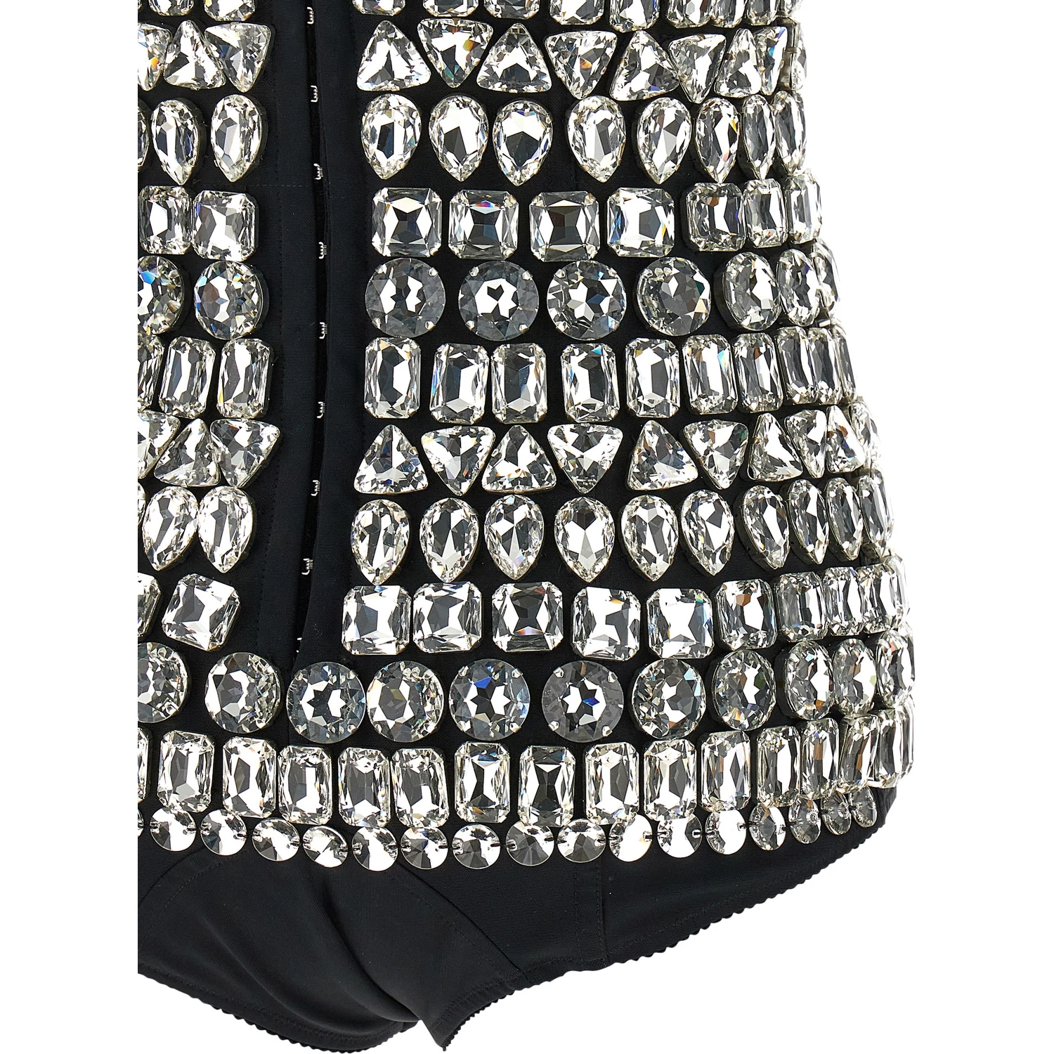 Silver Polyamide Bodysuit