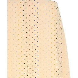 Multicolor Silk Midi Skirt
