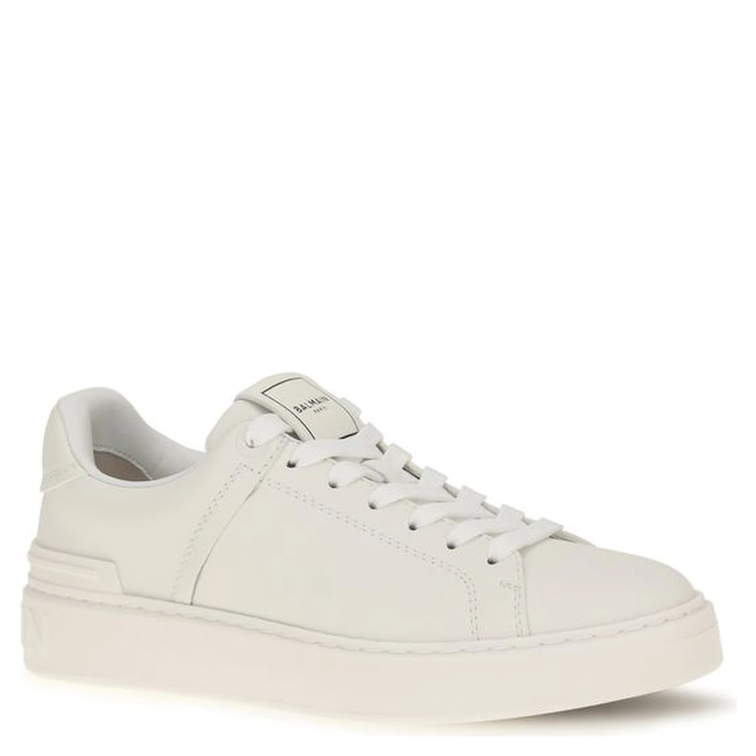 White Calf Leather Bos Taurus Athletic Sneakers