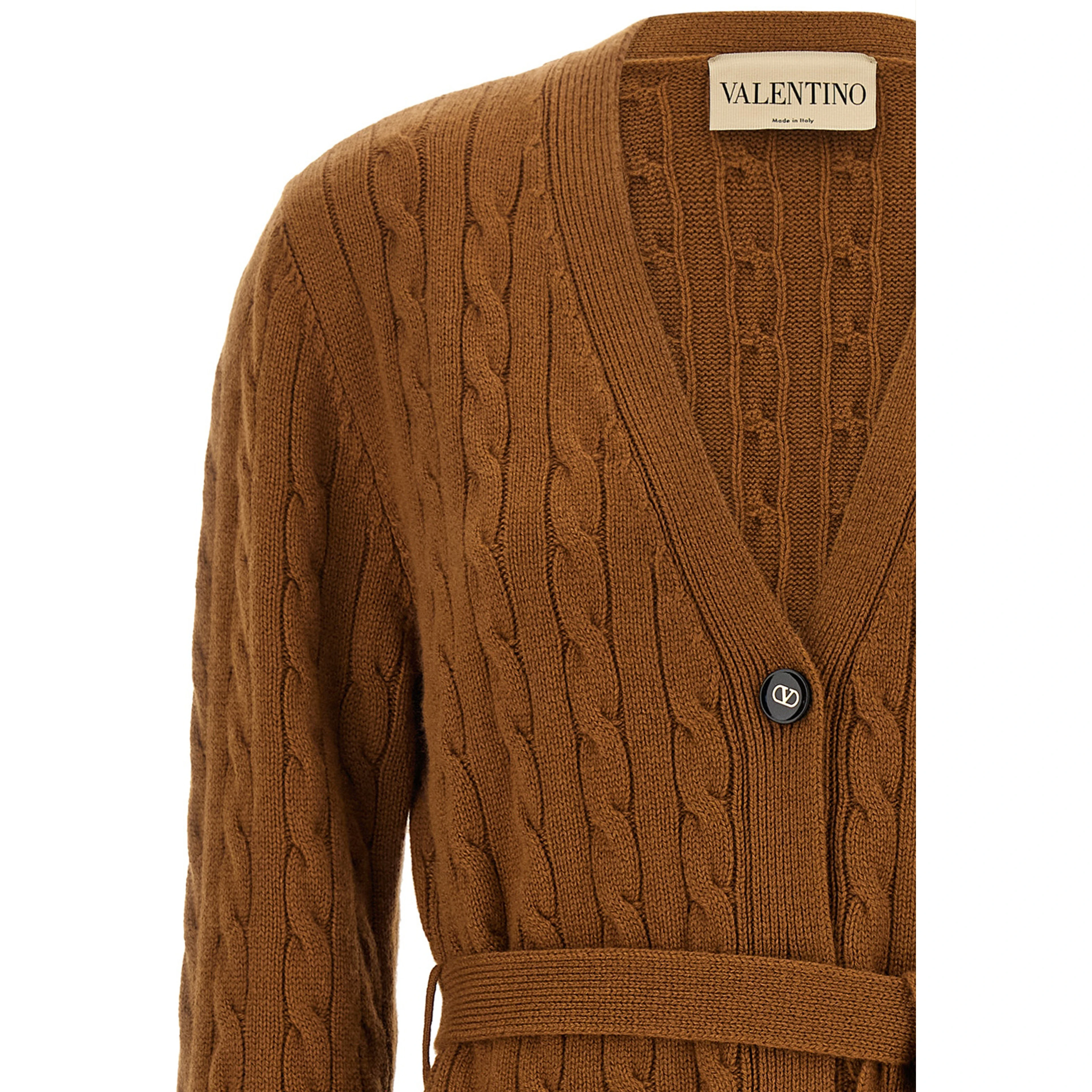 Brown Cashmere Cardigan