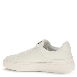 White Calf Leather Bos Taurus Athletic Sneakers