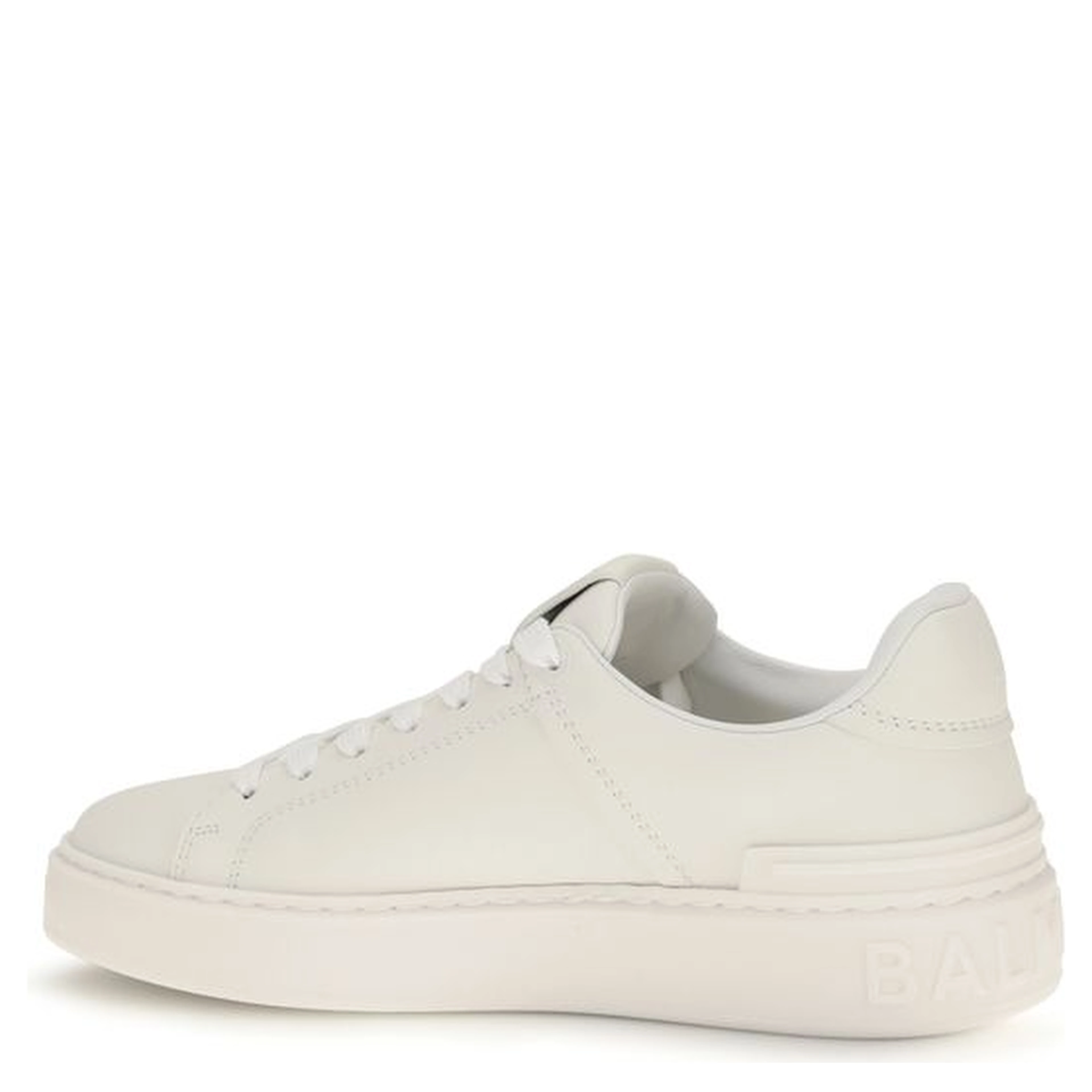 White Calf Leather Bos Taurus Athletic Sneakers