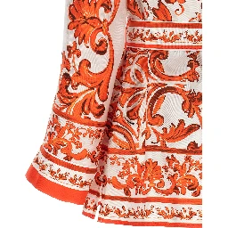 Orange Silk Blouse