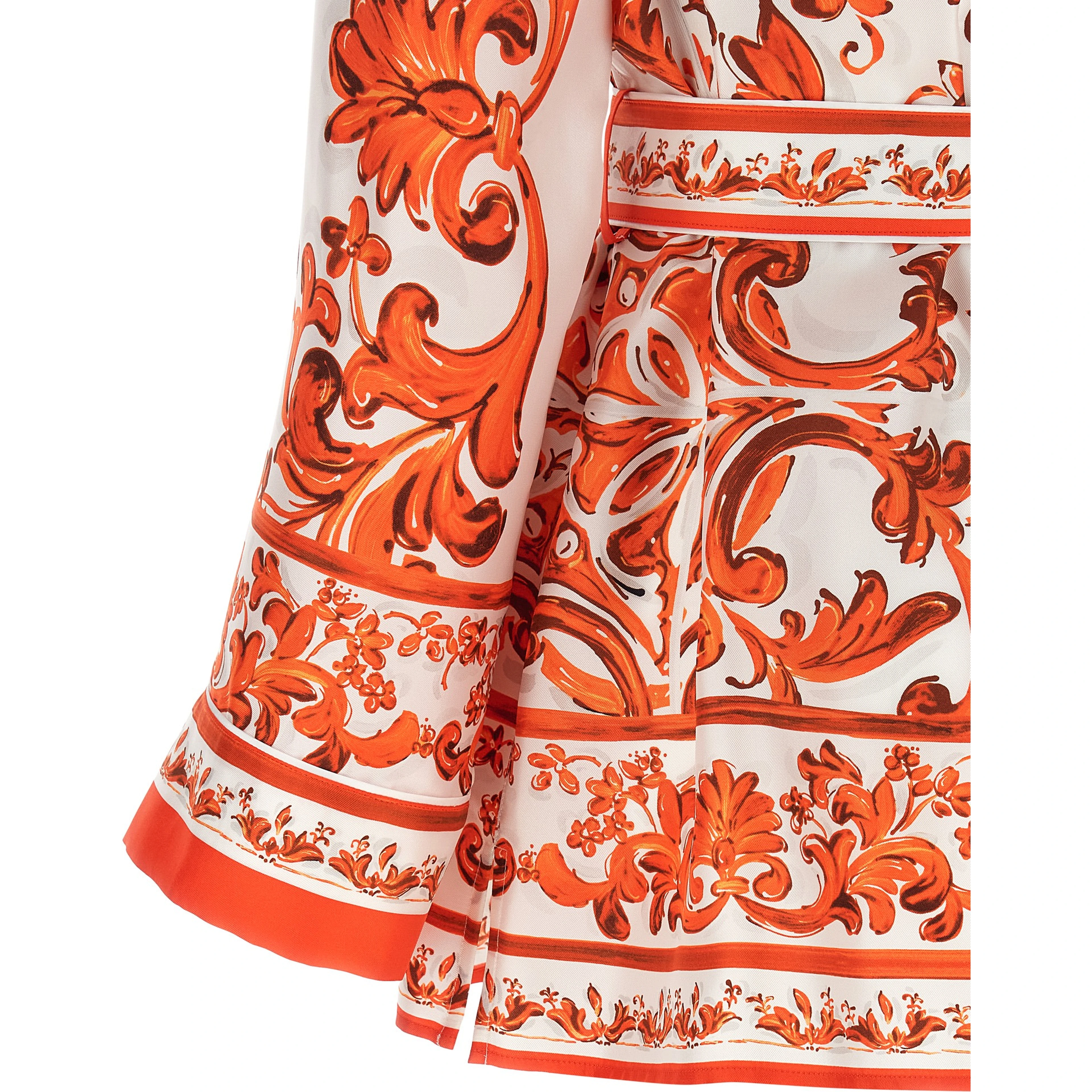 Orange Silk Blouse