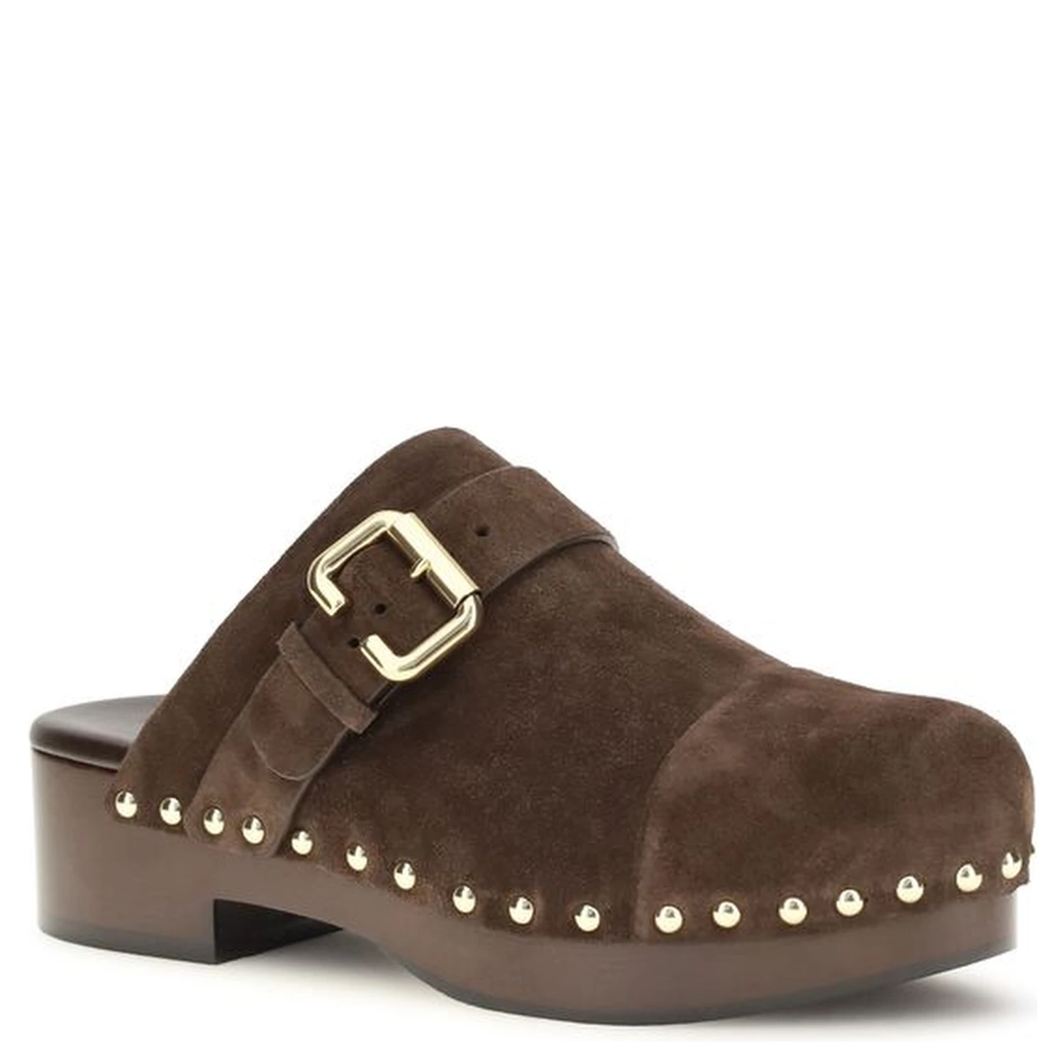 Brown Calf Leather Bos Taurus Clogs