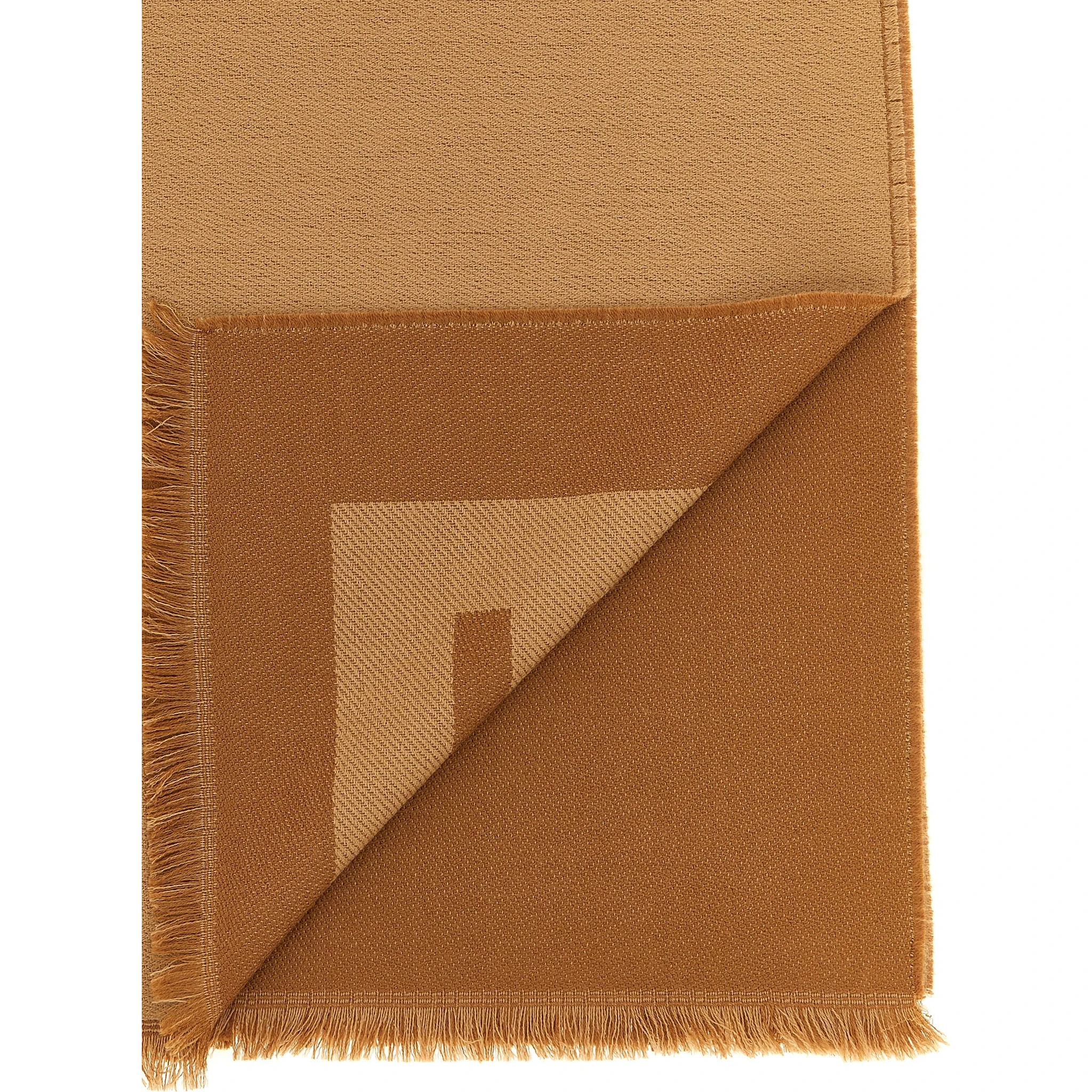 Brown Virgin Wool Foulard