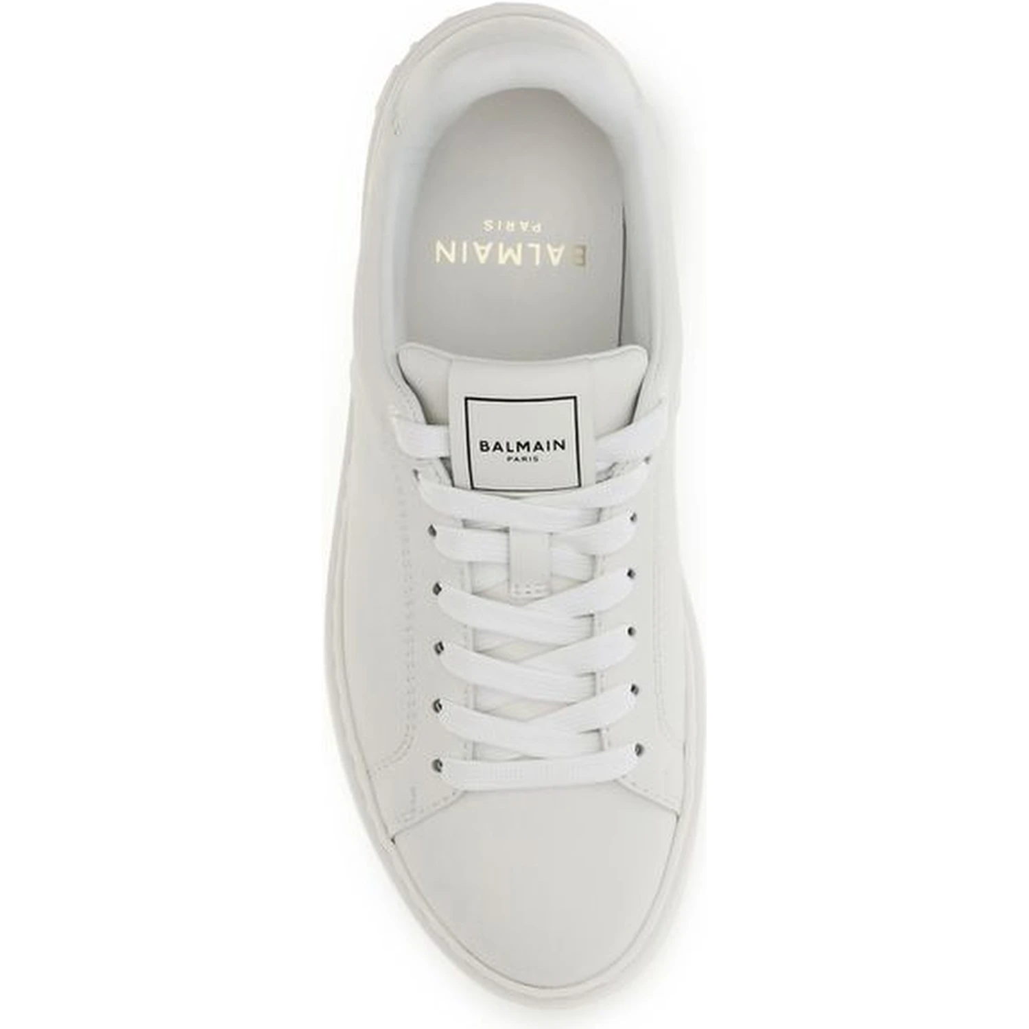 White Calf Leather Bos Taurus Athletic Sneakers
