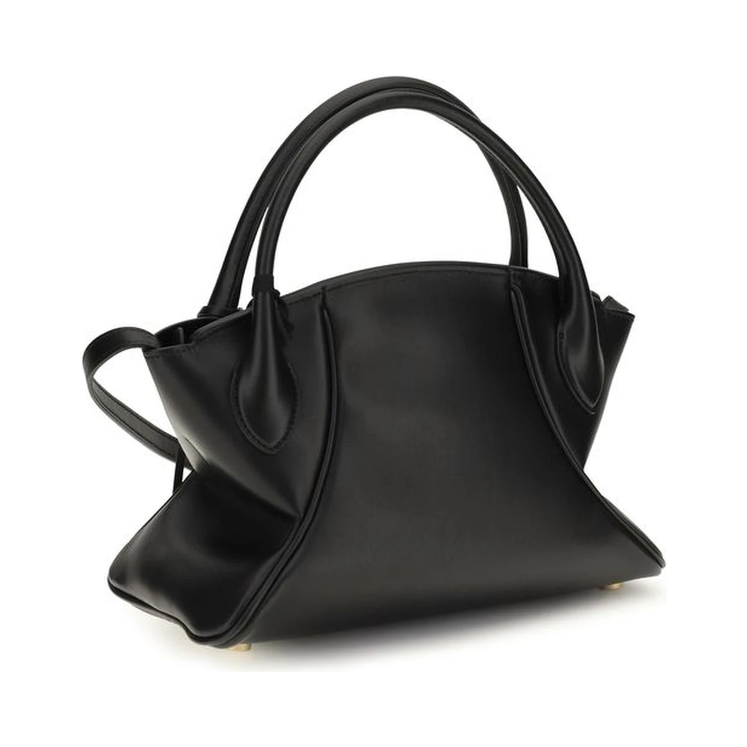 Black Calf Leather Bos Taurus Shoulder Bag
