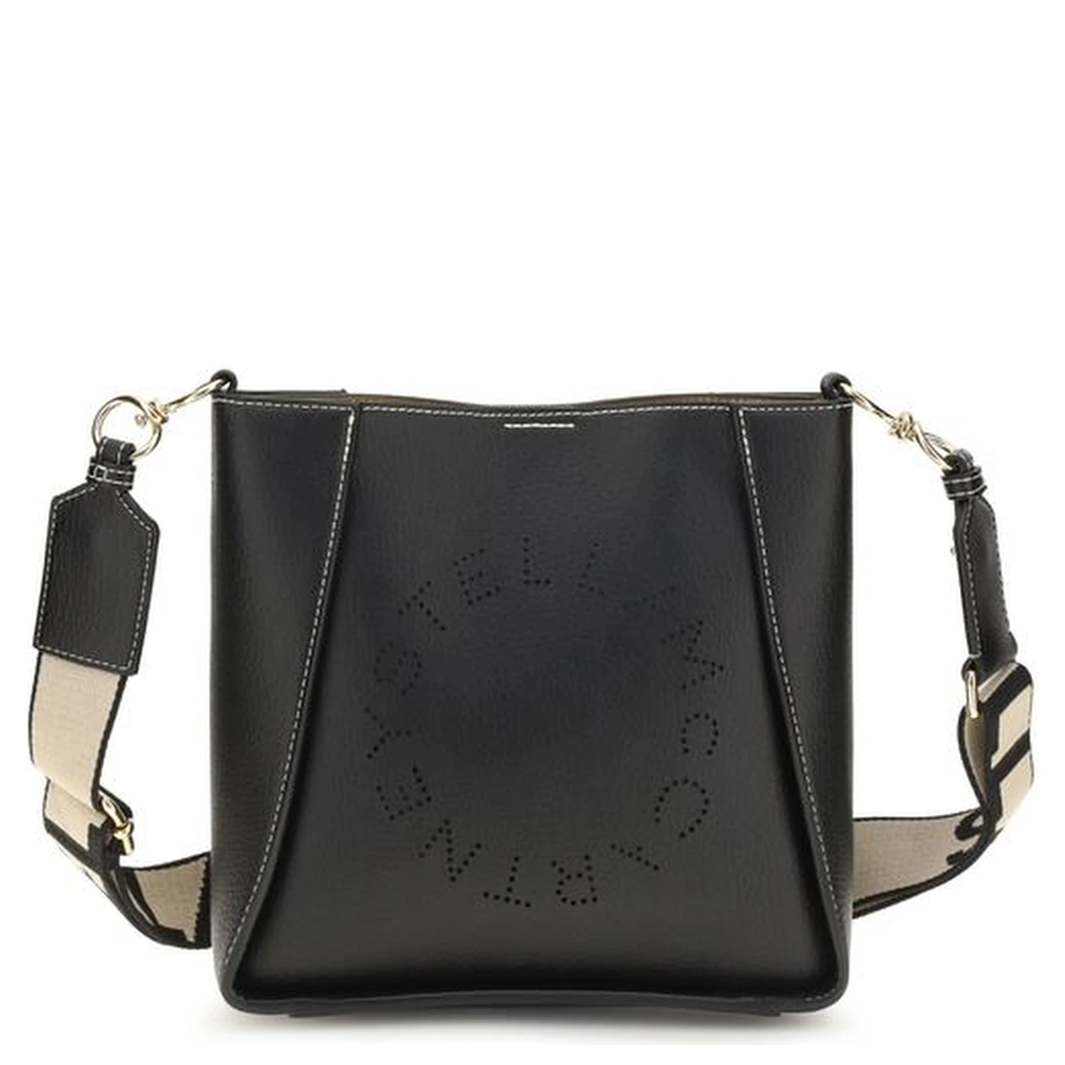 Black Polyethylene Shoulder Bag