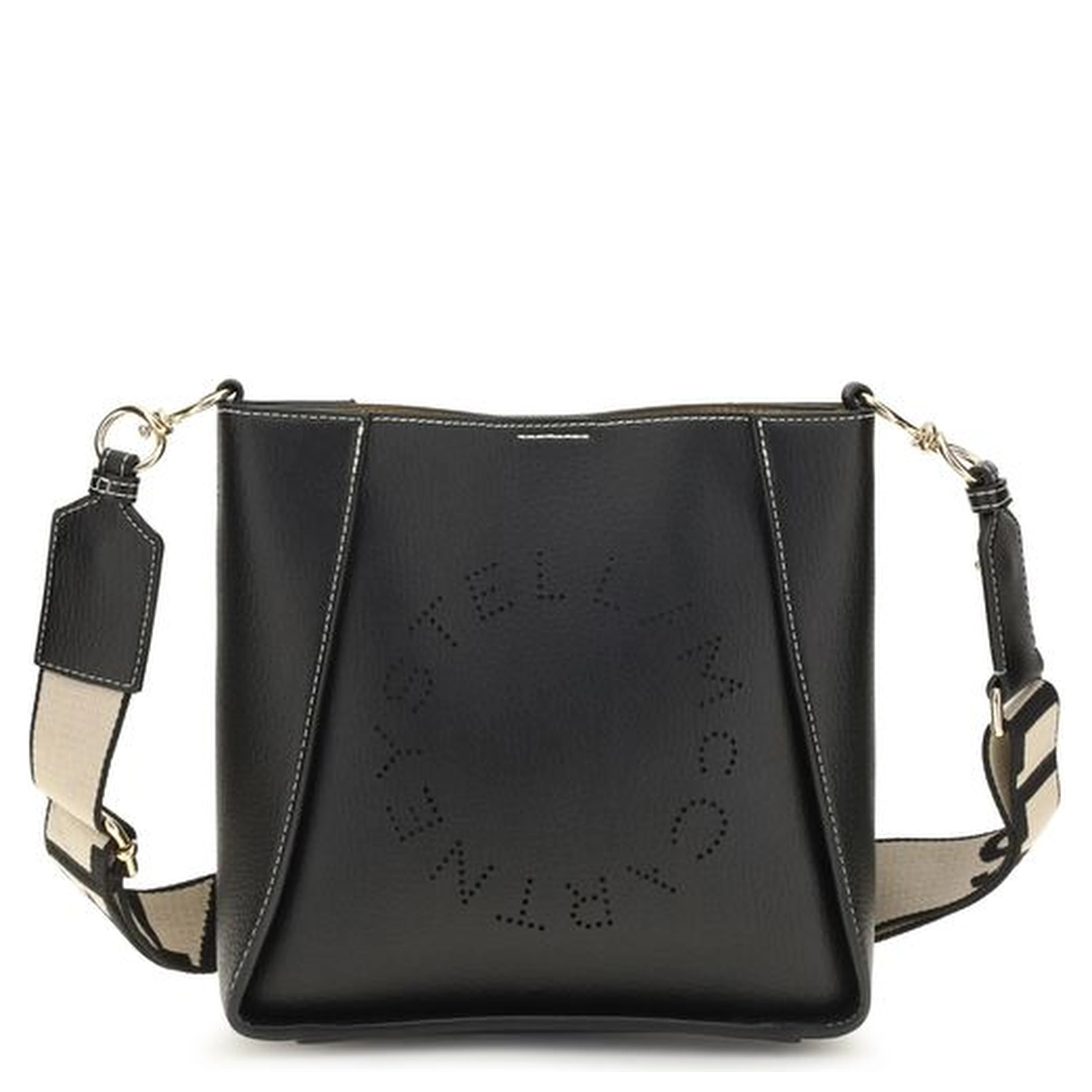 Black Polyethylene Shoulder Bag