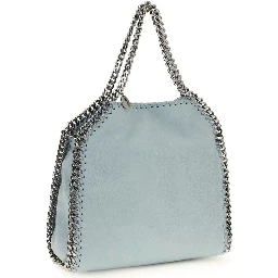 Blue Polyester Handbag