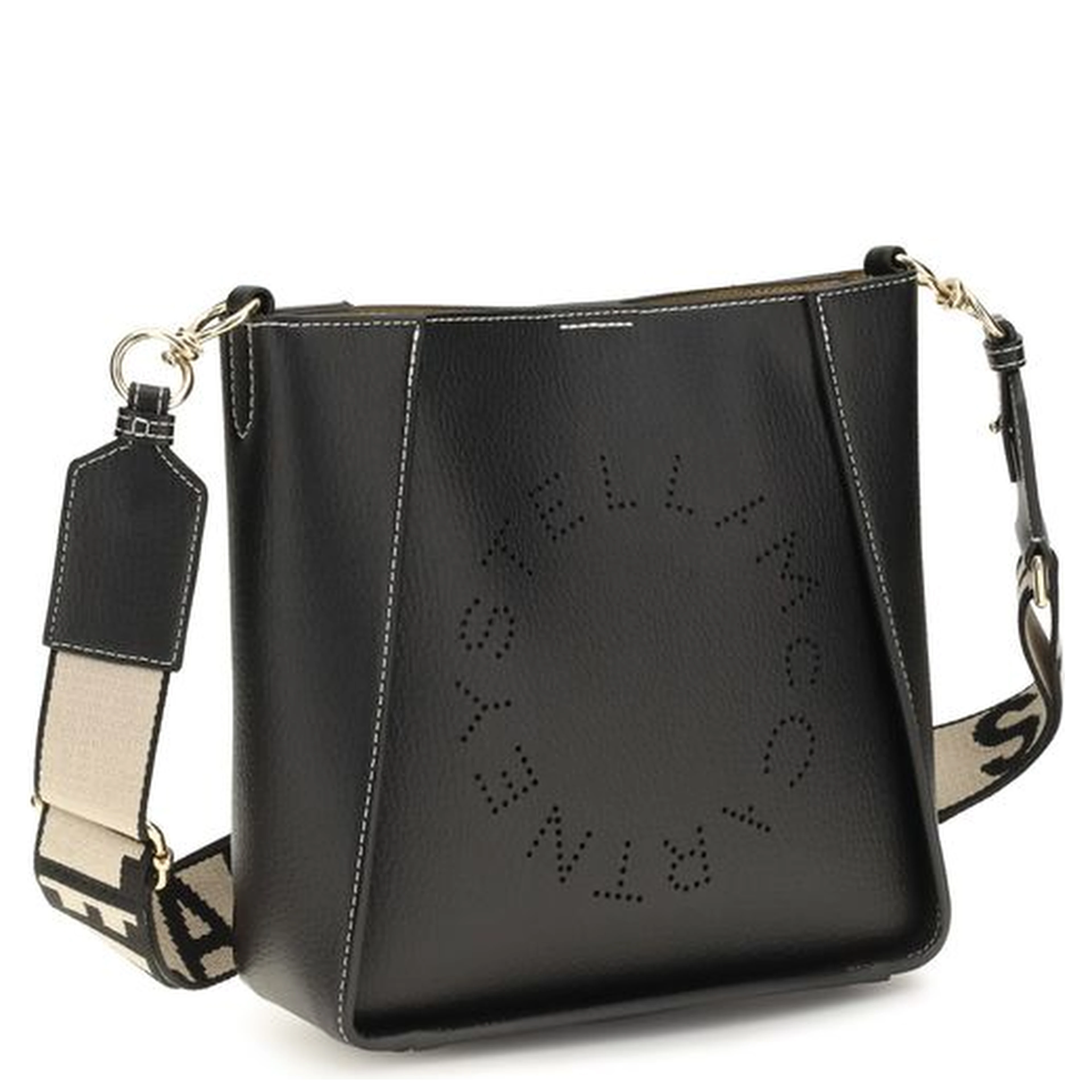 Black Polyethylene Shoulder Bag