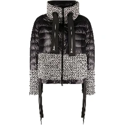 Black Polyamide Full-Length Jacket