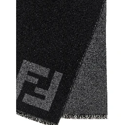 Black Virgin Wool Scarf