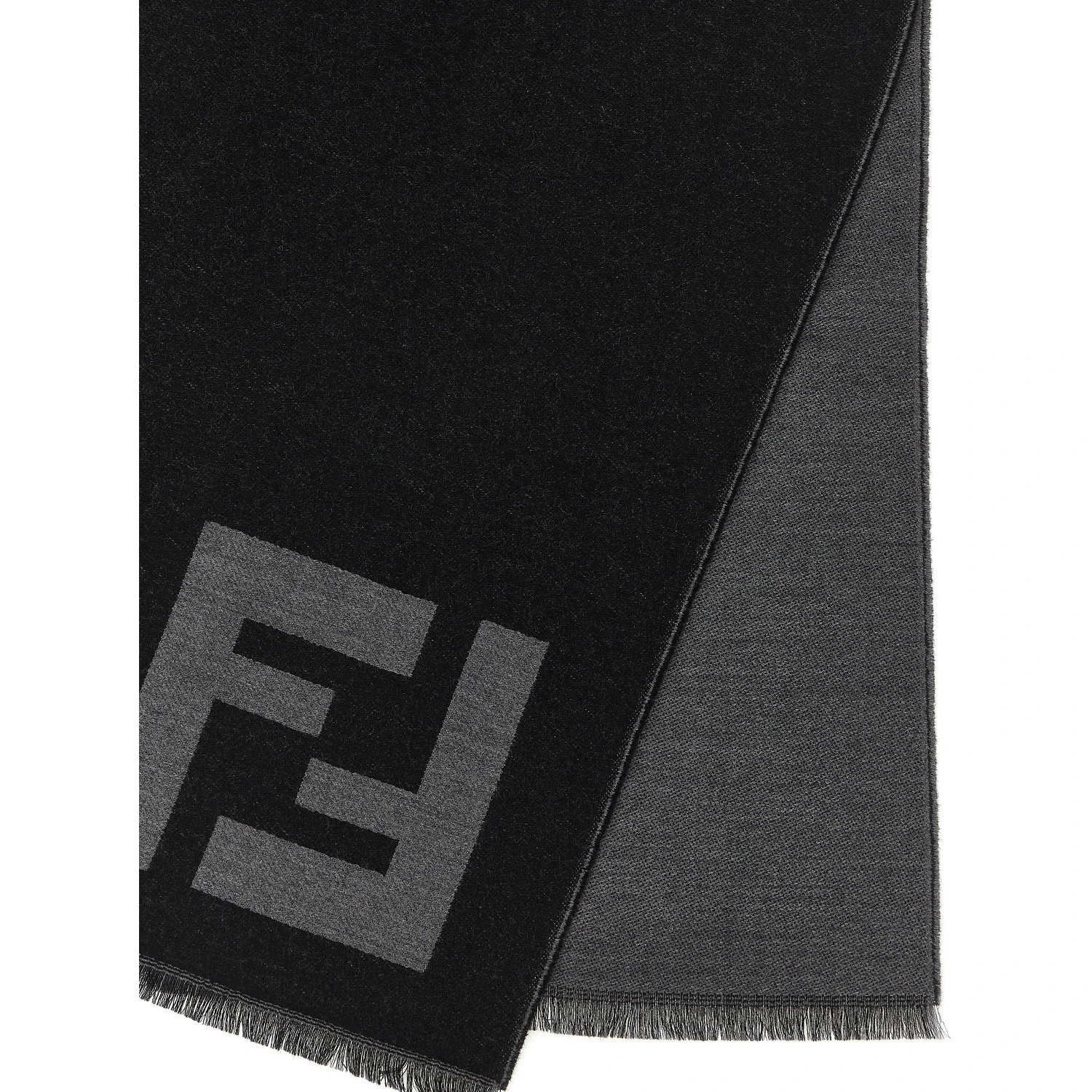 Black Virgin Wool Scarf