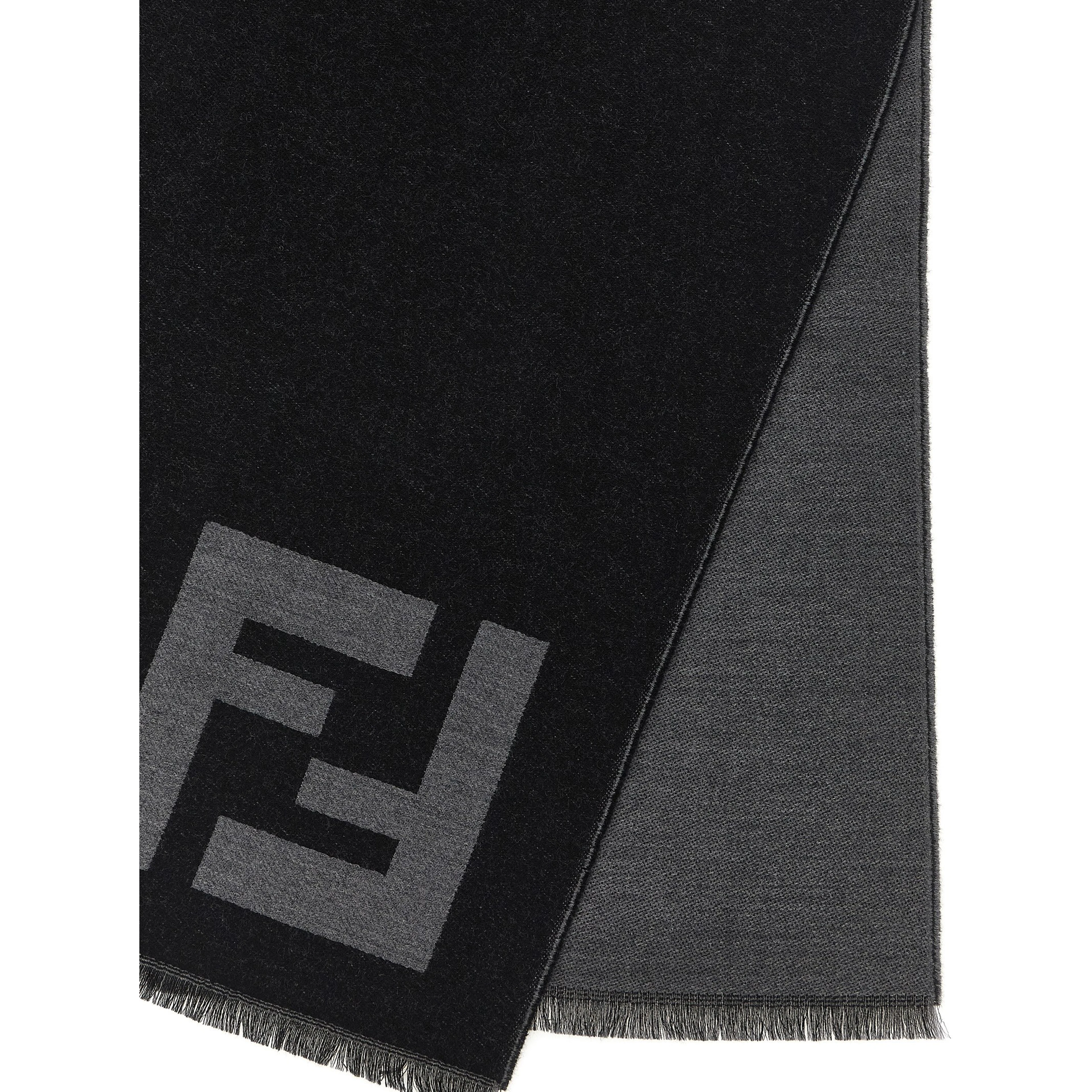 Black Virgin Wool Scarf
