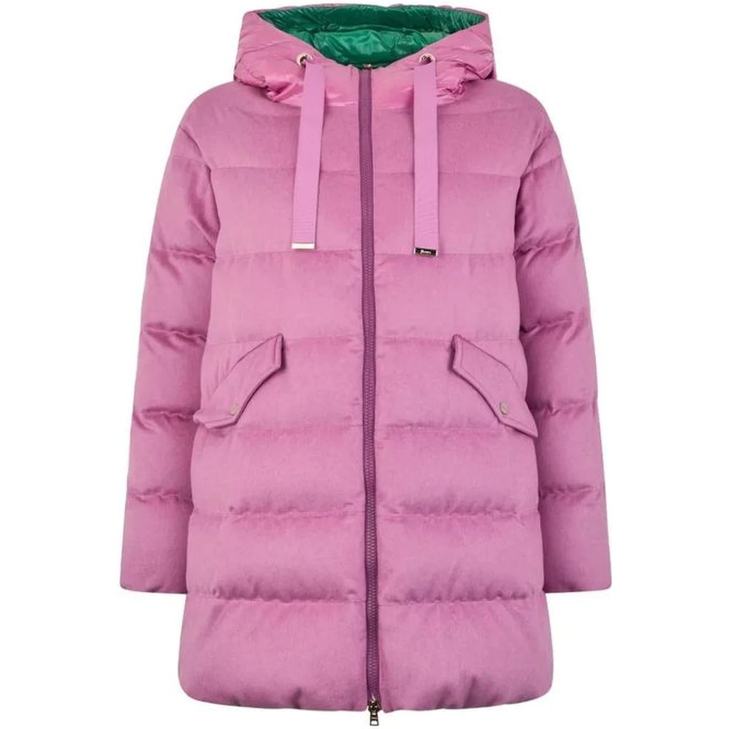 Multicolor Cashmere Full-Length Jacket