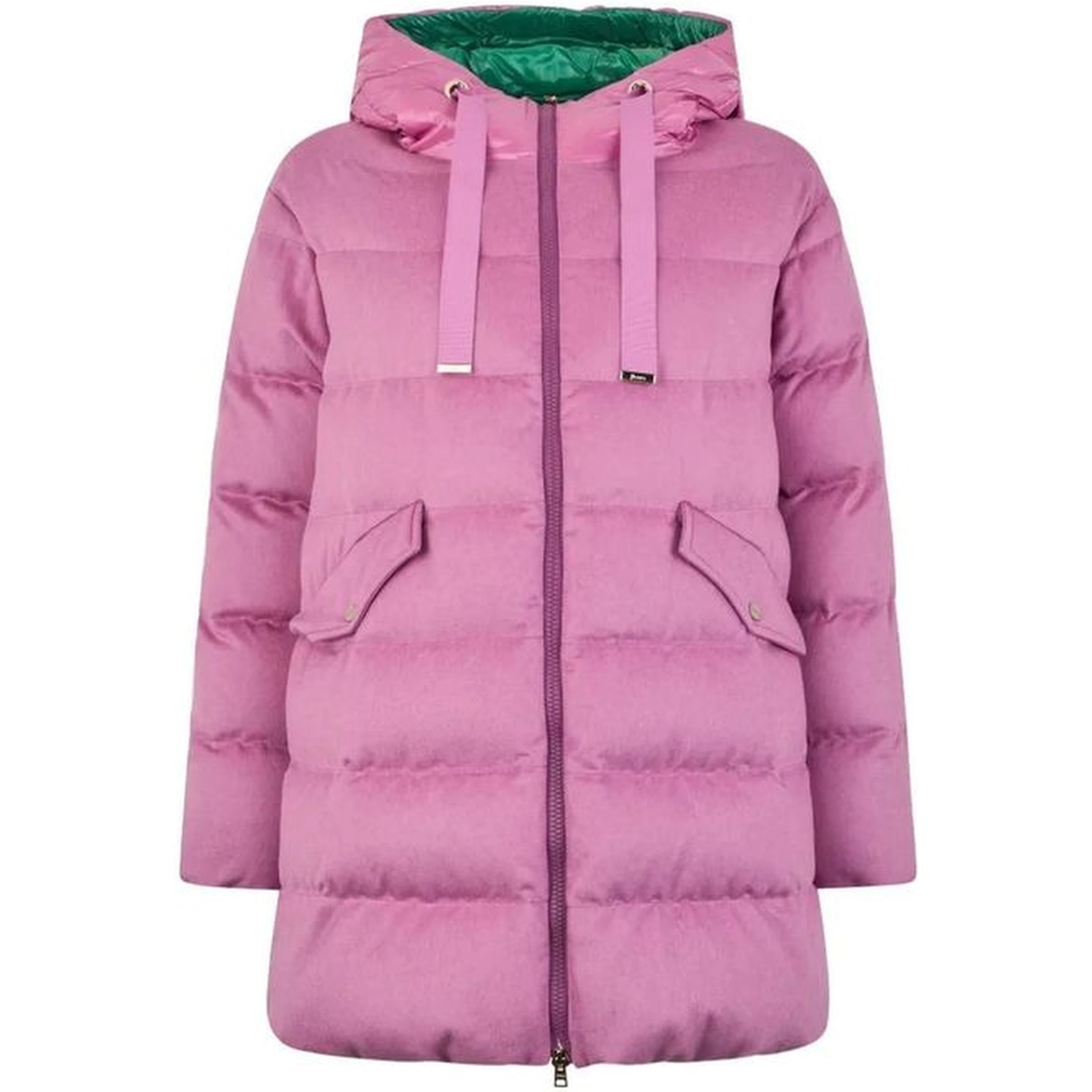 Multicolor Cashmere Full-Length Jacket