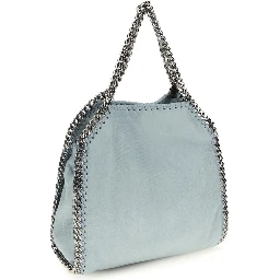 Blue Polyester Handbag