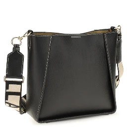 Black Polyethylene Shoulder Bag