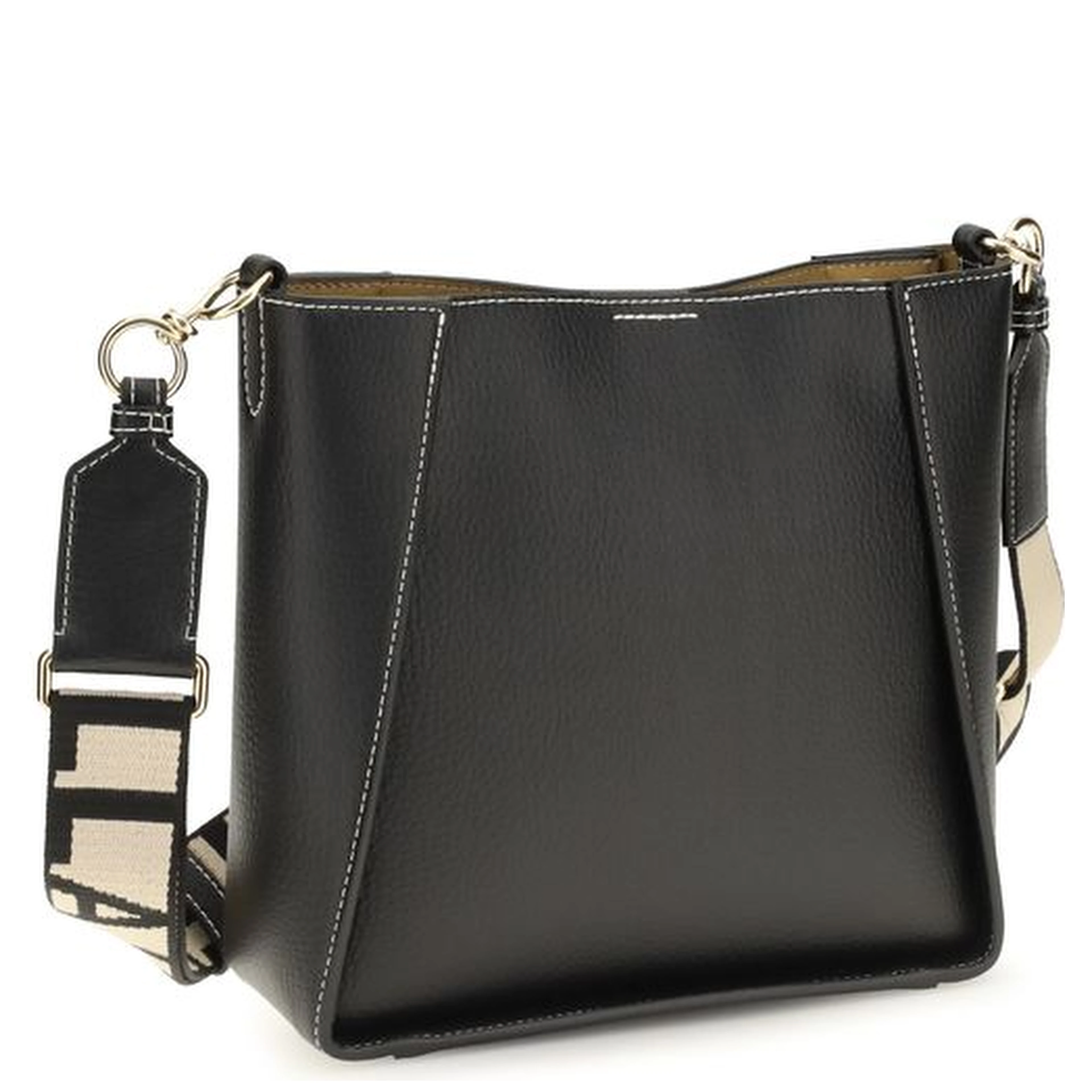 Black Polyethylene Shoulder Bag