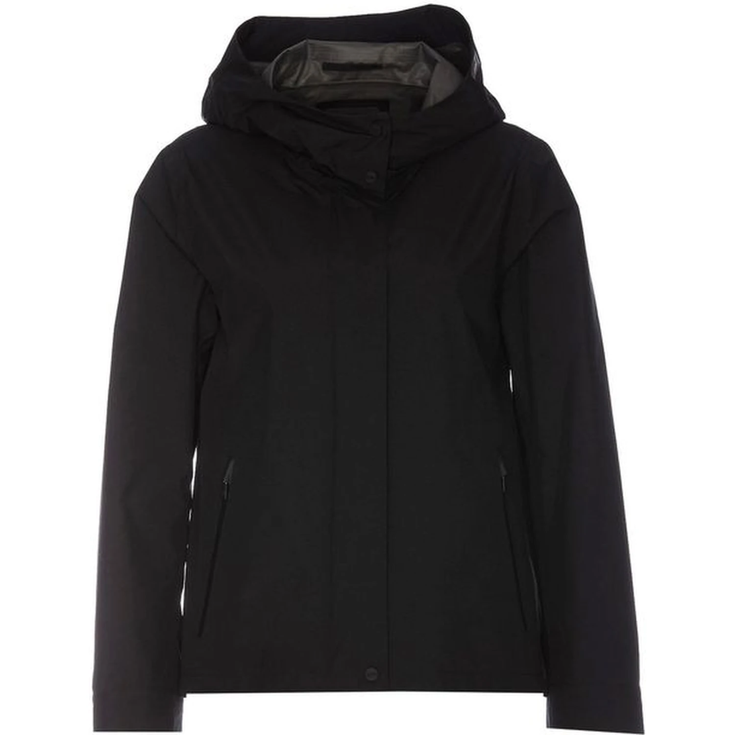 Black Polyester Shell Jacket