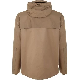 Brown Cotton Shell Jacket