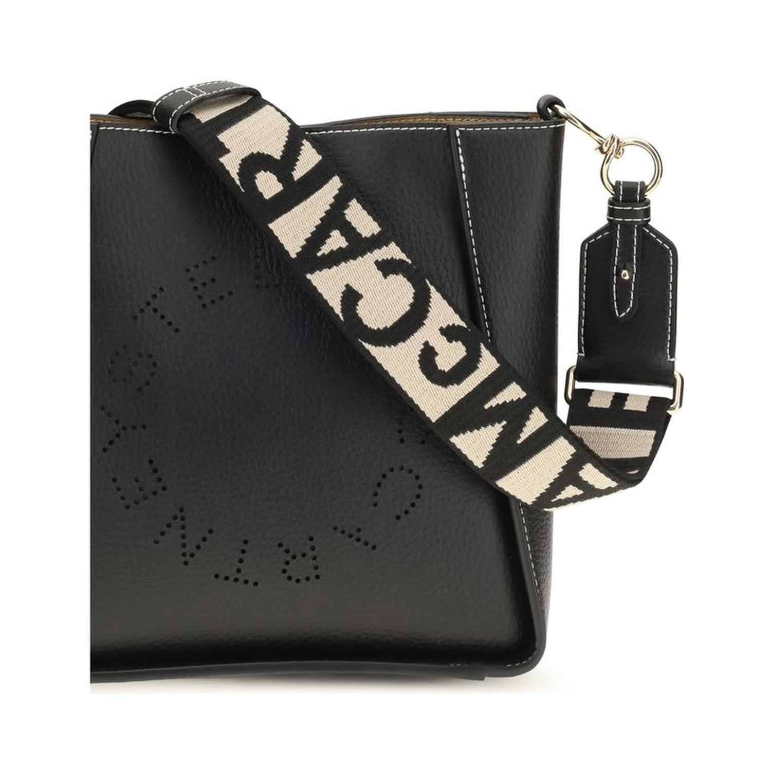 Black Polyethylene Shoulder Bag