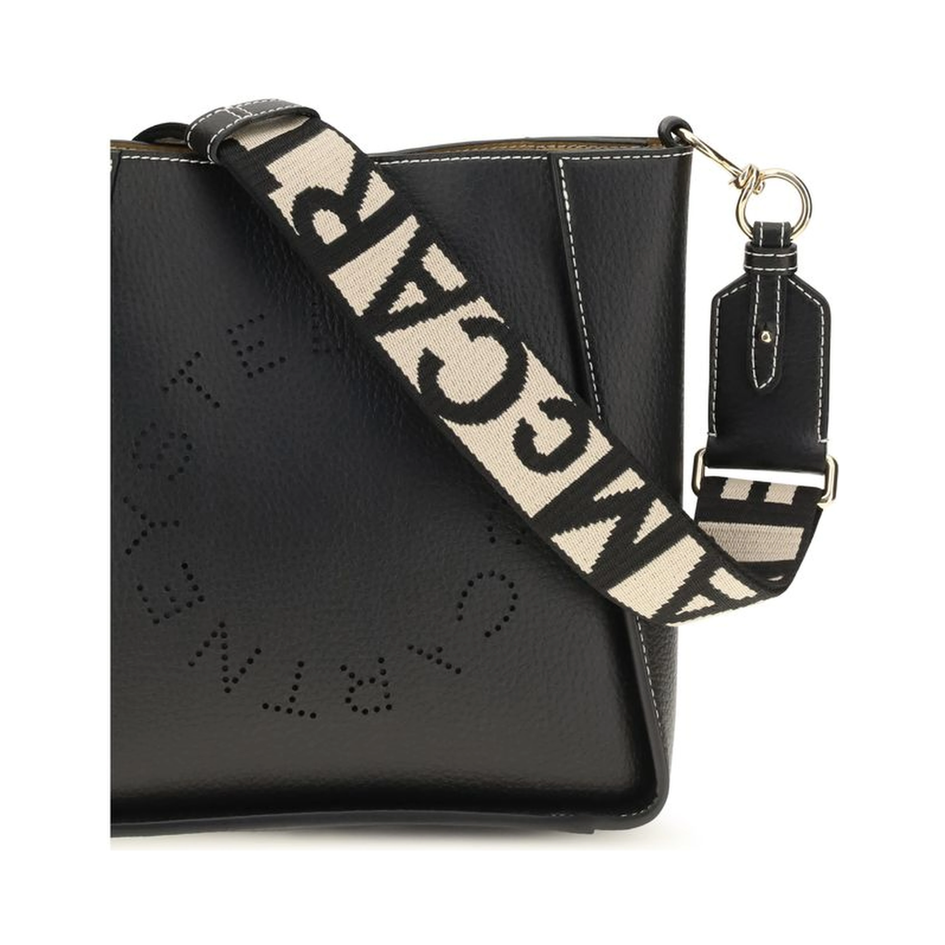 Black Polyethylene Shoulder Bag