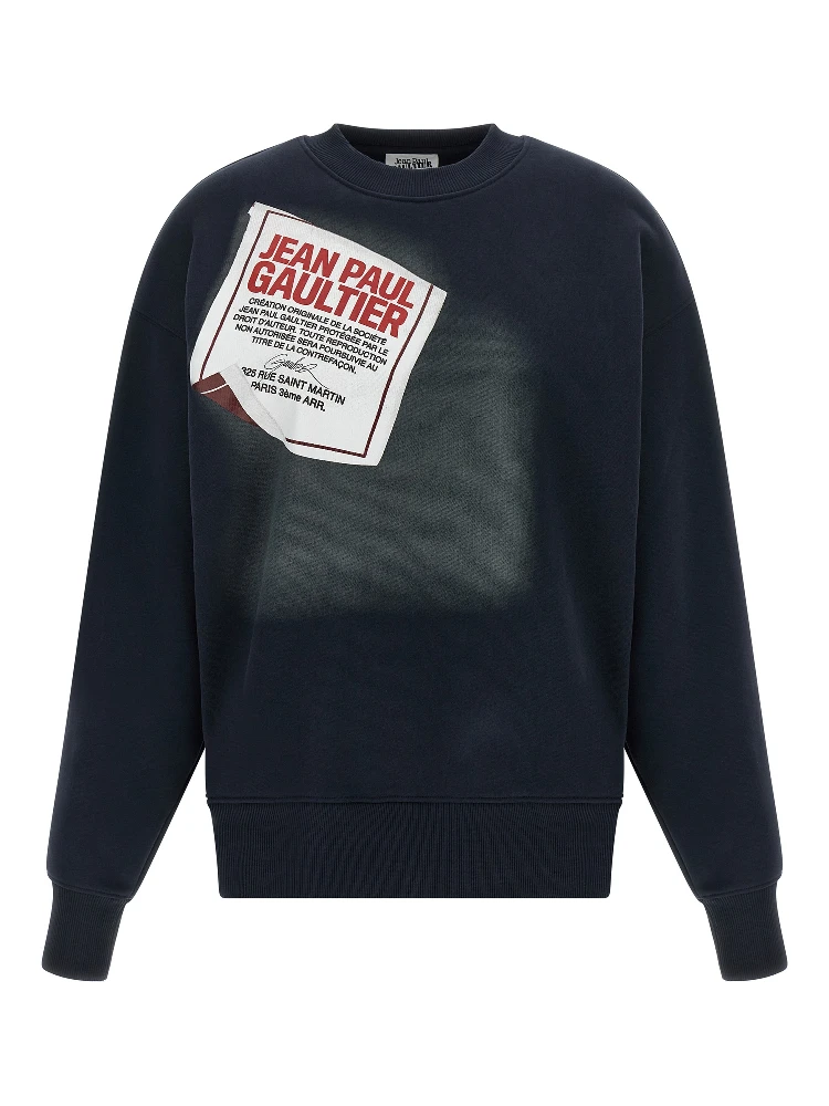 Blue Cotton Sweatshirt