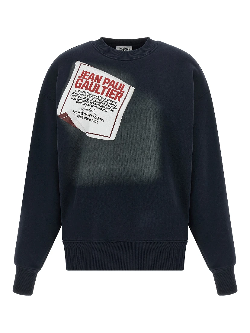 Blue Cotton Sweatshirt