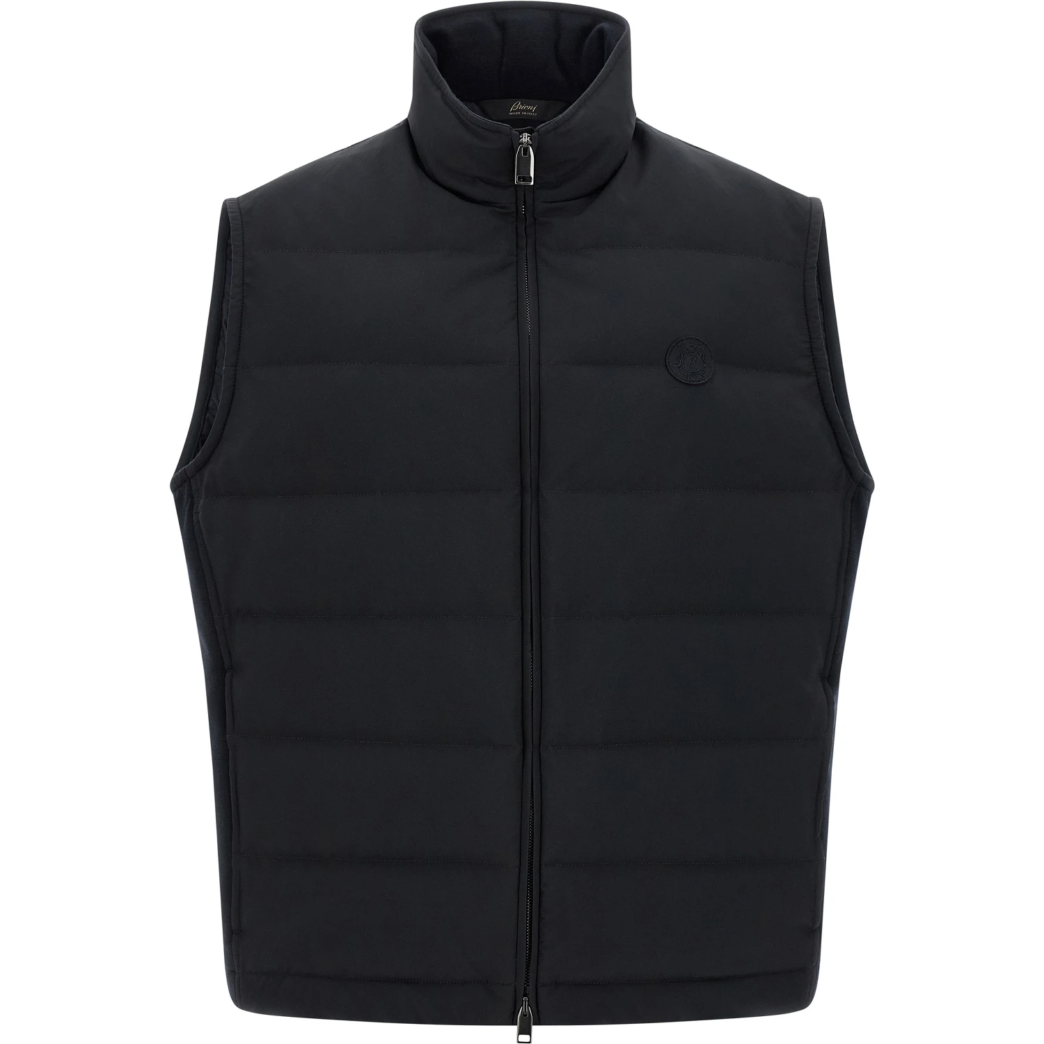 Blue Polyester Sleeveless Jacket